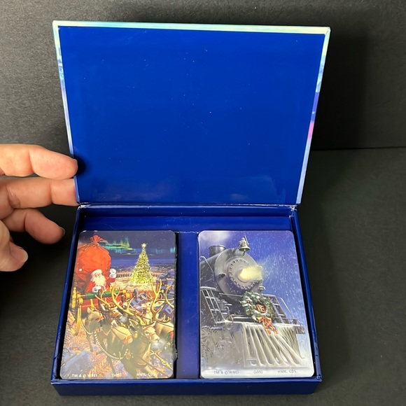 Hallmark Polar Express Playing Cards 2 decks in the box New sealed unopened - Picture 2 of 5